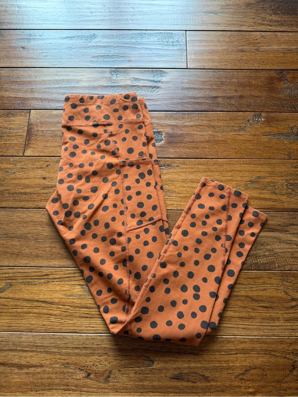 Pact Brown Polka Dot High-Waist Leggings - Picture 6 of 6